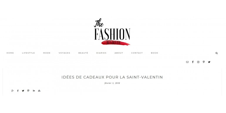 'The  Fashion Revolver' partage ses bonnes idées de cadeaux pour la Saint-Valentin