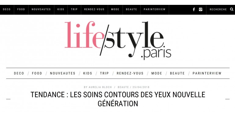 Lifestyle.paris - spécial contour des yeux - Avril 2018