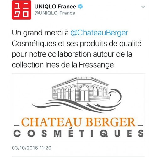 Remerciements d'Uniqlo