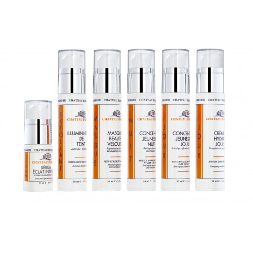 Exceptional skin care treatment with Chateau Berger line 