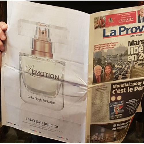 On December 2nd,  Chateau Berger Cosmetiques launches their perfume : l'Emotion !