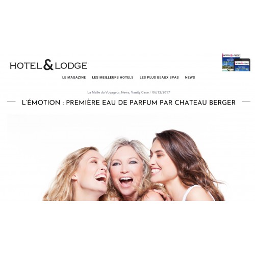 Hôtel & Lodge talks about our perfume !